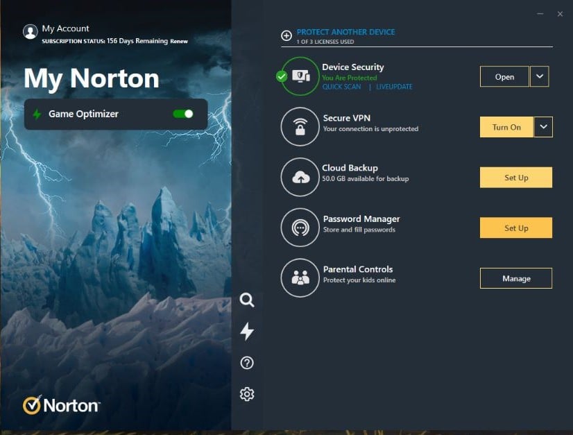 Norton 360 for Gamers (3 Device/Up to 50GB) Norton 360 for Gamers (3 Device/Up to 50GB)