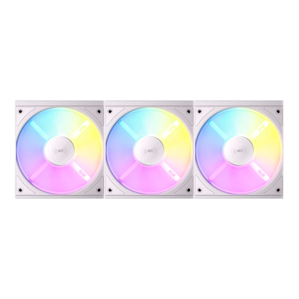 Antec Connect 120 Reverse ARGB PWM Fan 3 Pack – White