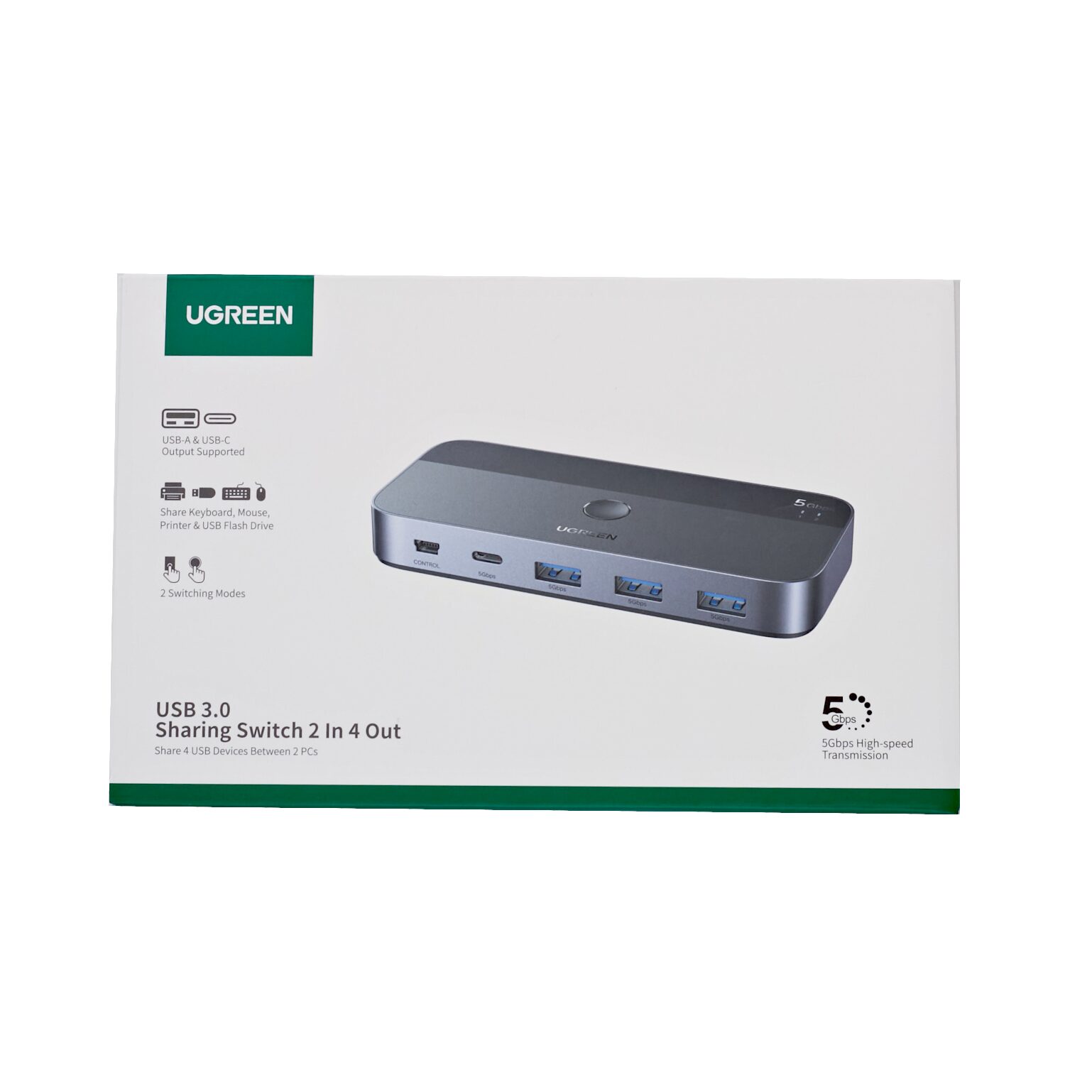 UGREEN Sharing Switch Box 2-in-4 Out UGREEN Sharing Switch Box 2-in-4 Out