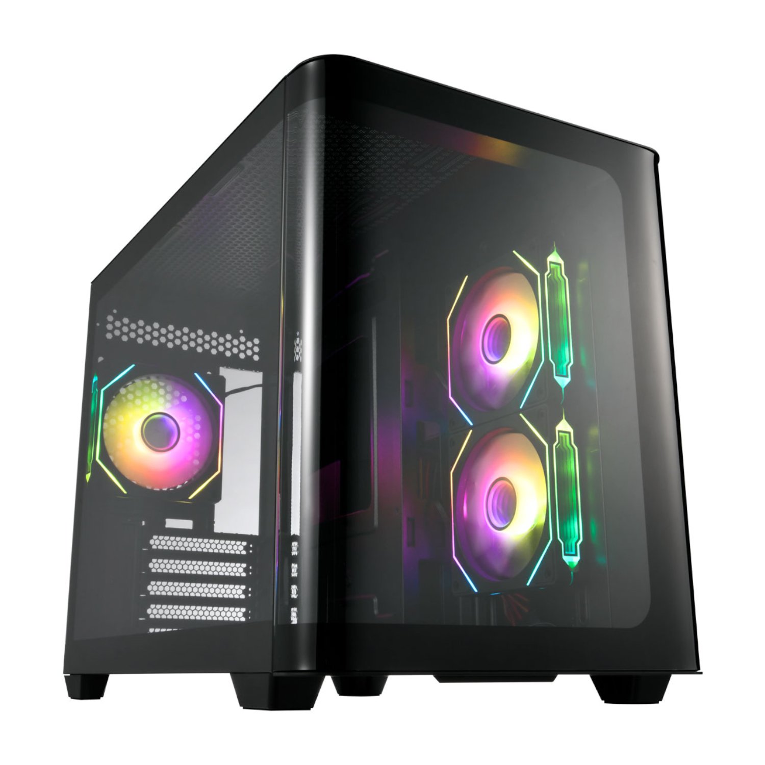 FSP S380 ARGB M-ATX Mid Tower Gaming Chassis – Black FSP S380 ARGB M-ATX Mid Tower Gaming Chassis – Black