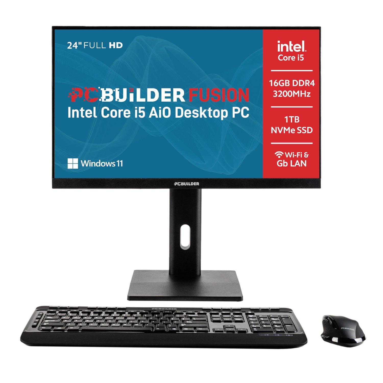 PCBuilder FUSION 24″ Intel Core i5-14400 Windows 11 AiO Desktop PC PCBuilder FUSION 24″ Intel Core i5-14400 Windows 11 AiO Desktop PC