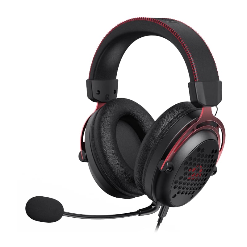 REDRAGON Over-Ear DIOMEDES Honeycomb 3.5mm AUX Gaming Headset – Black REDRAGON Over-Ear DIOMEDES Honeycomb 3.5mm AUX Gaming Headset – Black