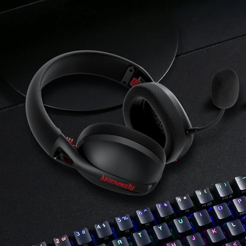 REDRAGON Over-Ear IRE BT5.2 Wireless Gaming Headset – Black REDRAGON Over-Ear IRE BT5.2 Wireless Gaming Headset – Black