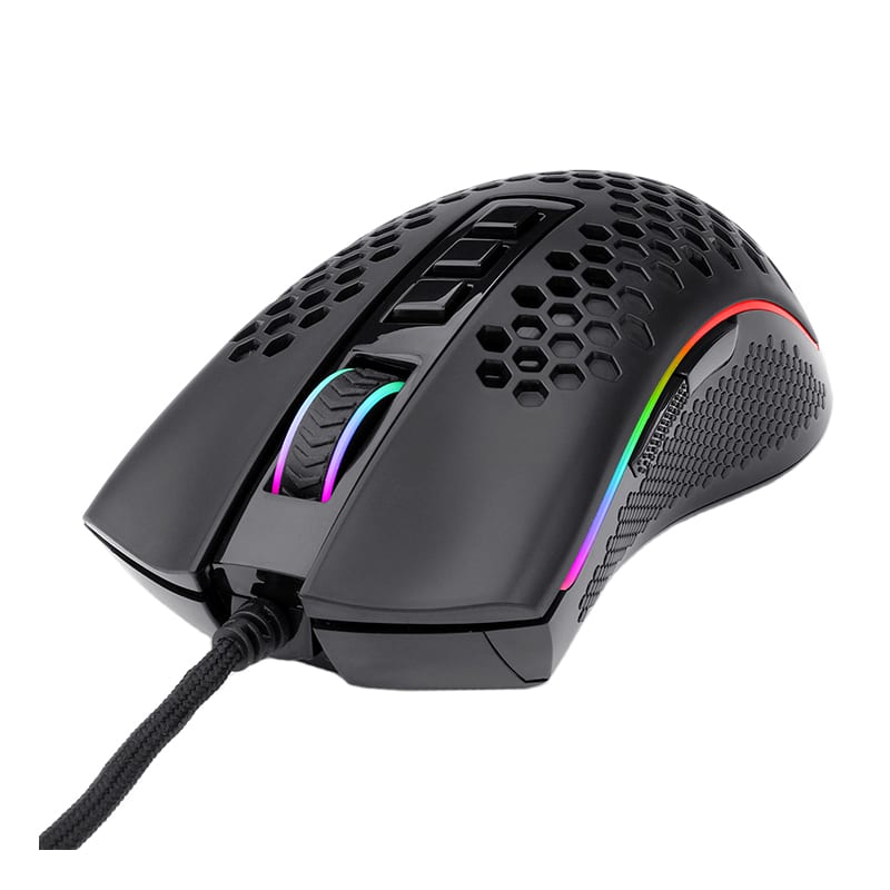 REDRAGON STORM 12400DPI 7 Buttons|Ergonomic Design Lightweight Body|RGB Backlit gaming Mouse – Black