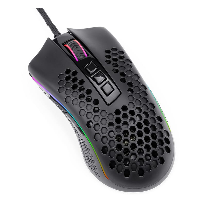 REDRAGON STORM 12400DPI 7 Buttons|Ergonomic Design Lightweight Body|RGB Backlit gaming Mouse – Black